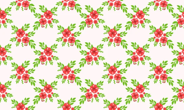 Nahtlose florale Muster Hintergrund für Weihnachten, mit Blatt und florale Zeichnung. — Stockvektor