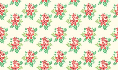 Romantik Noel için çiçek arkaplanı, güzel yaprak ve çiçek tasarımı konseptiyle.