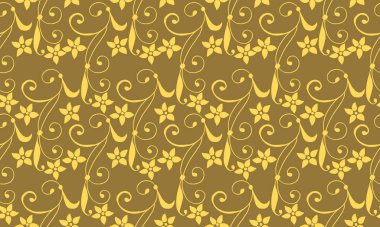 Yaprak romantik desenli, Noel çiçekli duvar kağıdı dekorasyonunun güzelliği..