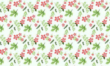 Noel için çiçek desenli arka plan, zarif çiçek ve yaprak tasarımlı.