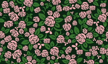 Modern banner for valentine, with beautiful pink rose flower background concept.