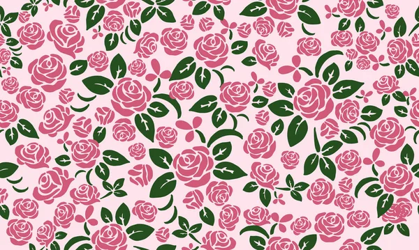 Banner moderno para San Valentín, con hermoso concepto de fondo rosa rosa flor . — Archivo Imágenes Vectoriales