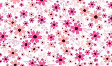 Simple banner for valentine, with beautiful pink flower background concept.