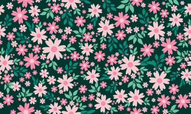 Simple banner for valentine, with beautiful pink flower background concept.