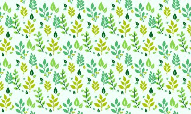 Bahar için zarif çiçek desenli arka plan, yaprak ve çiçeklerle güzel tasarım..