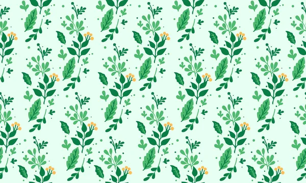 Fundo de design de padrão floral para a primavera, com folha e flor projeto bonito . — Vetor de Stock