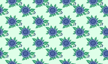 The beauty flower for spring, with leaf and floral pattern background.