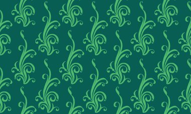 Leaf pattern decoration background for Spring, with unique drawing of leaf.
