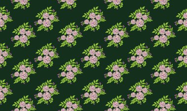 Bahar için eşsiz bir şablon, güzel bir yaprak ve çiçek arkaplanı var..