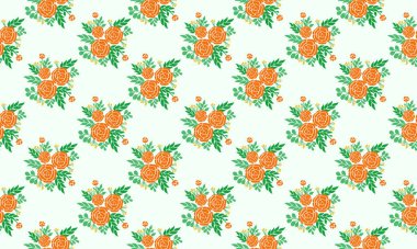 Bahar çiçeği desenli arkaplan, yaprak ve çiçek tasarımı zarif.