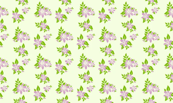 Fond de motif floral abstrait pour le printemps, avec feuille et fleur design moderne . — Image vectorielle