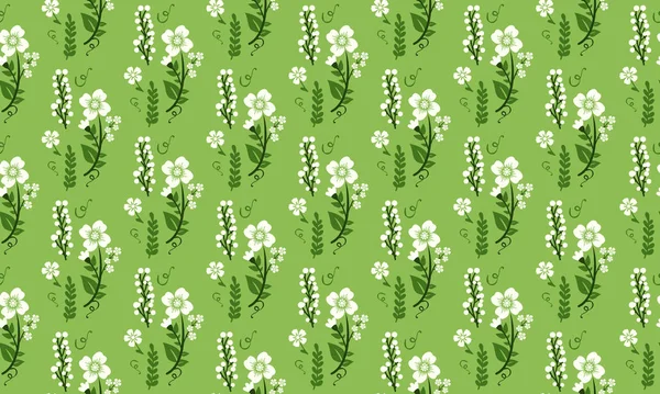 Schönen Frühling floralen Muster Hintergrund, mit Blatt und florales Design. — Stockvektor