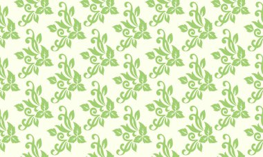 Bahar çiçeği desenli, yaprak ve çiçek desenli eşsiz bir şablon. Koleksiyon