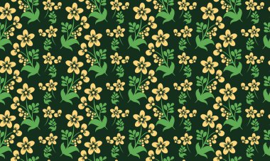 Bahar çiçeği desenli arka plan, eşsiz bir yaprak ve çiçek desenli..