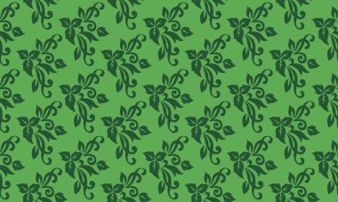 Bahar çiçeği desenli arka plan, eşsiz bir yaprak ve çiçek desenli..