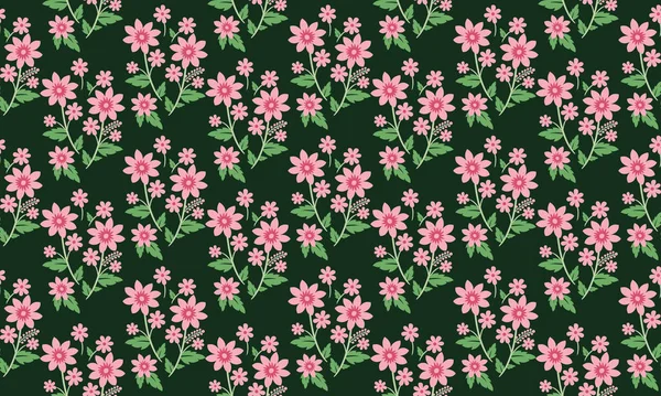 Moderne Karte für den Frühling, mit Blatt-und Blumenmuster Hintergrunddesign. — Stockvektor