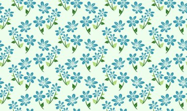 Yaprak ve çiçek desenli modern bahar çiçek desenli arka plan.