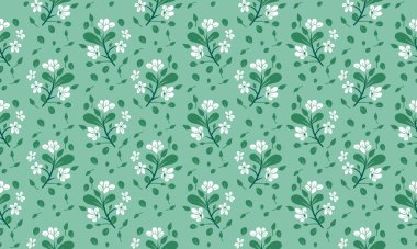 Bahar çiçeği desenli arka plan için güzel bir yaprak ve çiçek tasarımı. Koleksiyon