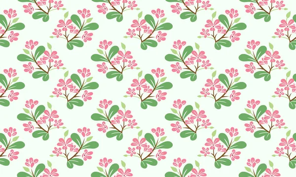 Antique Spring Floral Pattern Background Leaf Floral Design Collection — Stock Vector