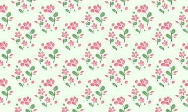 Bahar çiçeği desenli arka plan tasarımı için yaprak ve çiçek konsepti şirinliği. Koleksiyon cep telefonu