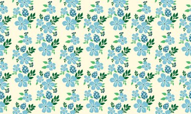 Paskalya için arkaplan deseni, güzel çiçek ve yaprak tasarımlı. Koleksiyon