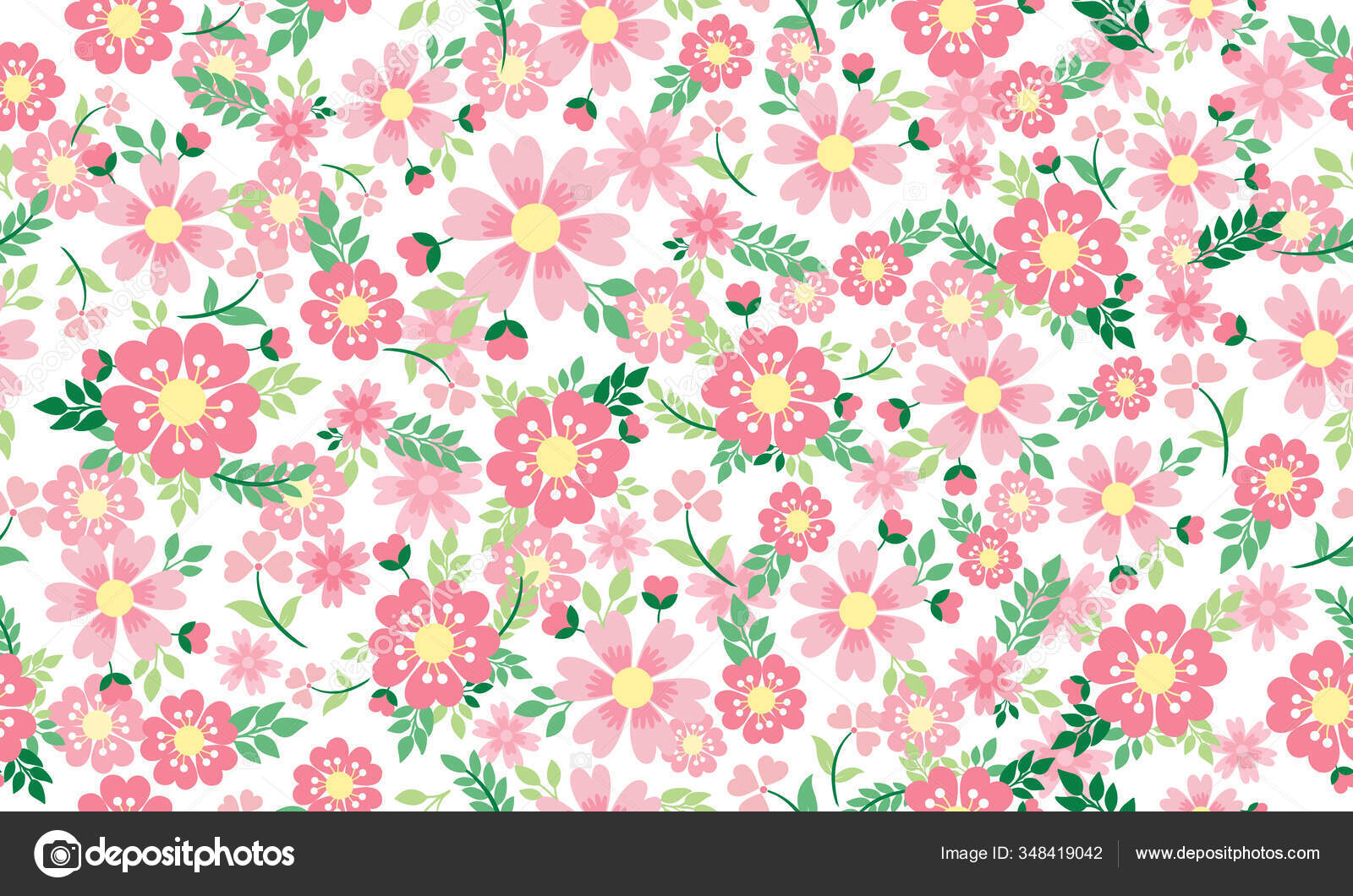 叶和花图案背景简单春天用叶和花绘图 图库矢量图像 C Stockfloral Gmail Com 叶和花图案背景简单春天用叶和花绘图 图库矢量图像 C Stockfloral Gmail Com