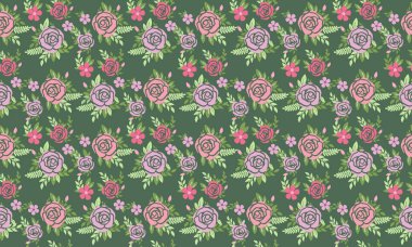 Bahar için şablon tasarımı, yaprak ve çiçek modern model arka plan tasarımı. Koleksiyon