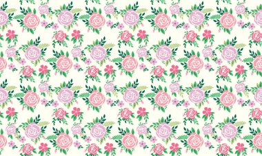 Bahar için şablon tasarımı, yaprak ve çiçek modern model arka plan tasarımı. Koleksiyon