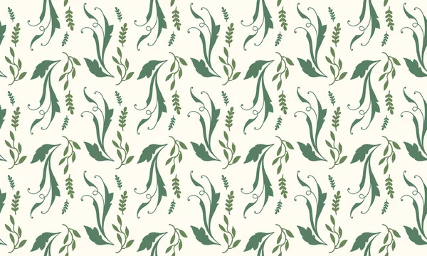 Simple Botanical Leaf Pattern Background Leaf Flower Concept Коллекция — стоковый вектор