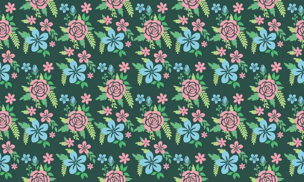 Fondo Diseño Hoja Botánica Con Hermoso Diseño Flor Rosa Colección — Vector de stock