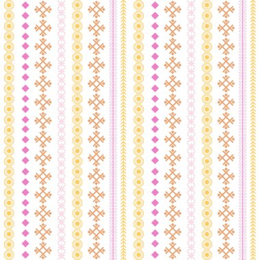 Tişört tasarımı için basit stil dikişli modern nakış deseni. Koleksiyon