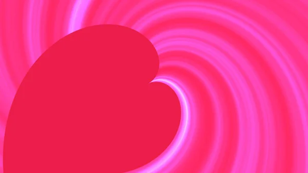 Corazón Rosa Con Forma Curva Lineal Gradiente Fondo Pantalla Diseño — Foto de Stock