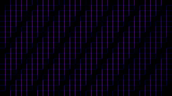 Futuristische Muster Isolieren Auf Schwarzem Hintergrund Abstrakte Quadratische Form Modernen — Stockfoto