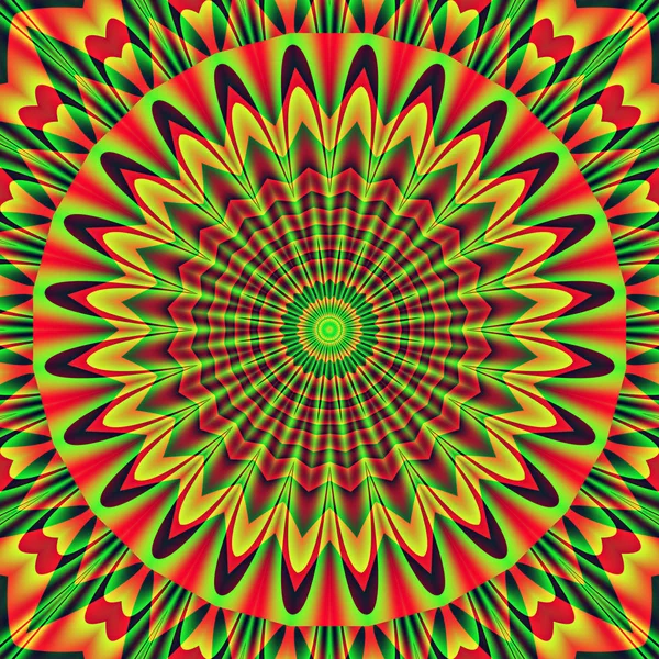 Abstract Circular Pattern Mandala Art Design Seamless Geometric Wall Paper — Stock Photo, Image