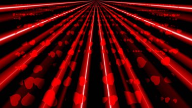 kalp kırmızı arka plan üzerinde.