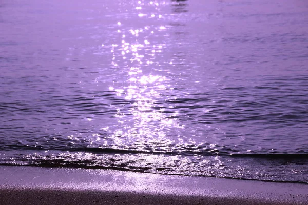 Réflexe Lumineux Sur Vague Mer Fond Abstrait — Photo