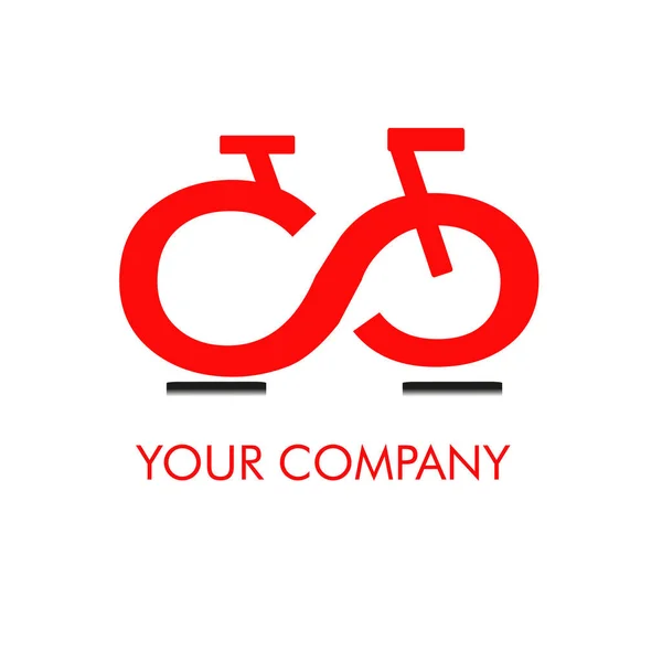 Vektor Illustration Cykel För Ett Företags Logotyp — Stock vektor
