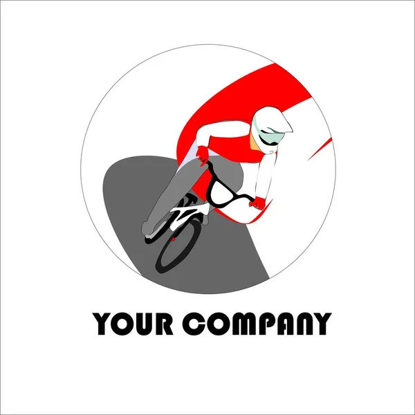 Εικονογράφηση Διανύσματος Ποδηλάτου Για Λογότυπο Επιχείρησης — Διανυσματικό Αρχείο
