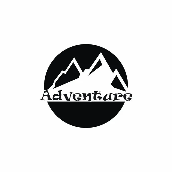 Adventure Logo Design Und Vorlage Symbol Für Abenteuer — Stockvektor