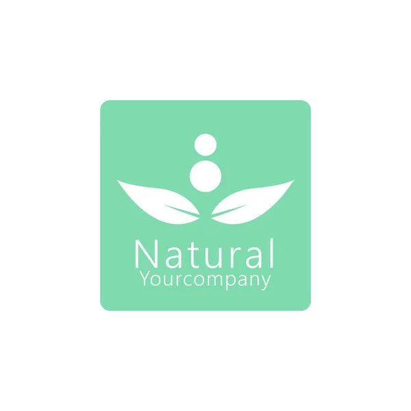 Leaf Design Logo Template Green Nature Icon Design — Stockový vektor