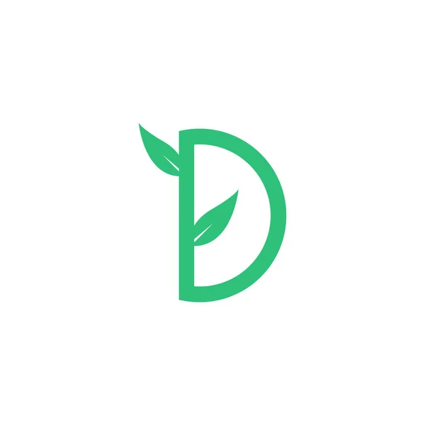 Leaf Design Logo Template Green Nature Icon Design — Stock Vector