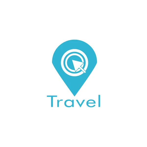 Travel Logo Design Template Travel Symbol Icon — Stock Vector