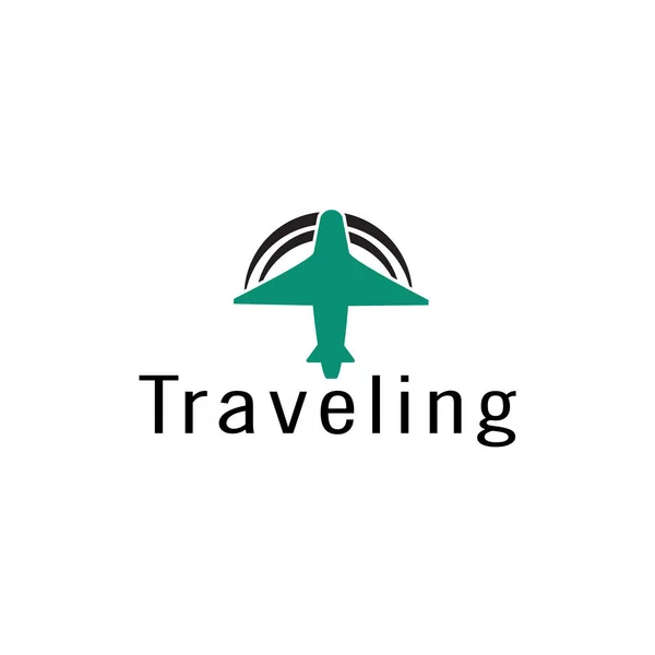 Design Modello Del Logo Viaggio Icona Simbolo Viaggio — Vettoriale Stock