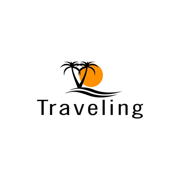 Travel Logo Design Template Travel Symbol Icon — Stock Vector