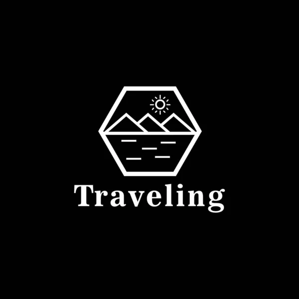 여행용 디자인 템플릿 아이콘 — 스톡 벡터