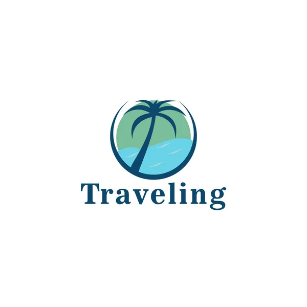 Travel Logo Design Template Travel Symbol Icon — Stock Vector