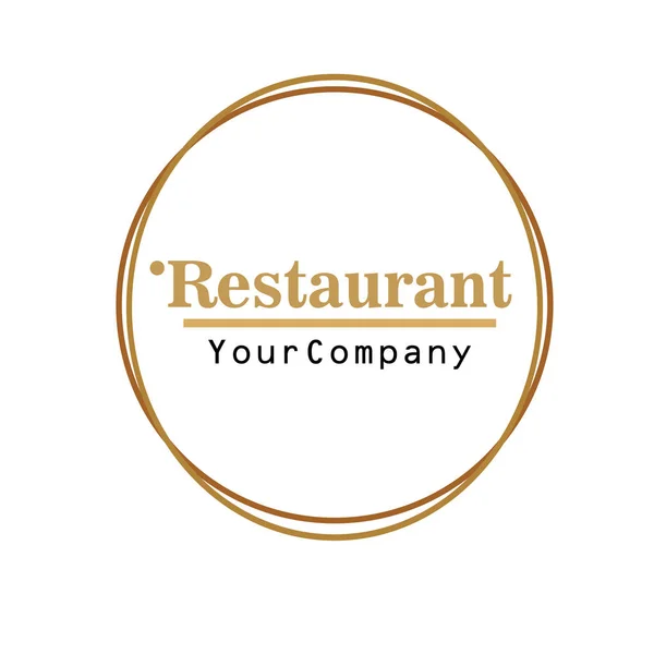Abstract Restaurant Menu Design Logo Cafe Logo Chefs Symbol — Stock Vector