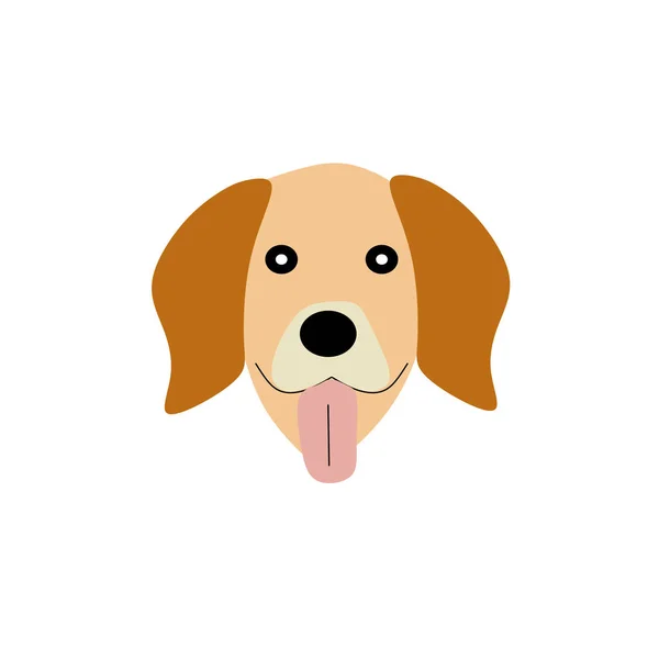 Dog Face Icon Design Symbol Dog Face Illustration Vector — Stock Vector