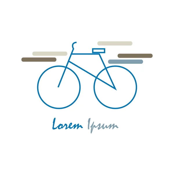 Bisiklet ikonu vektör çizim logo şablonu. Motosiklet logosu. spor simgesi