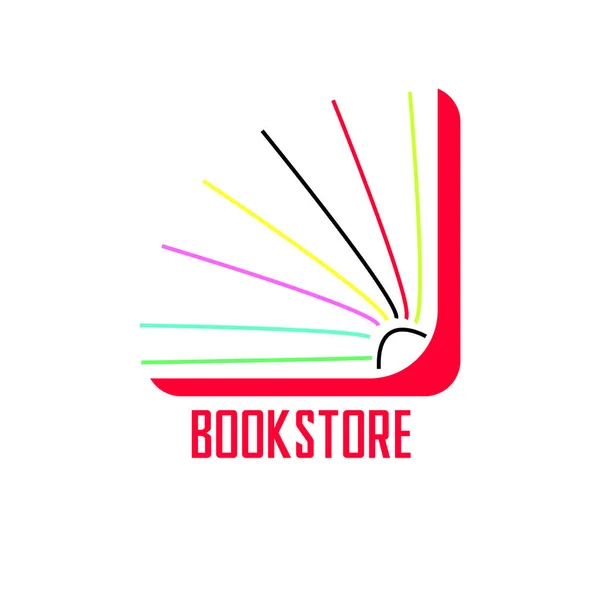 Buchhandlung Logo Design Vorlage Und Symbol — Stockvektor